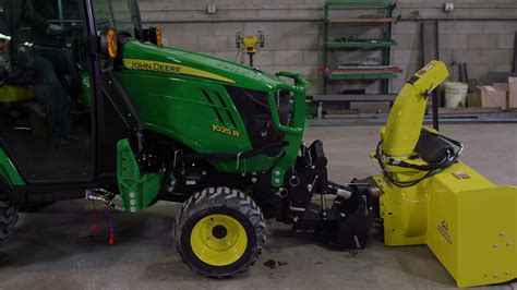 John Deere 1023E 1025R 2025R Snow Blower Installation Tutorial By