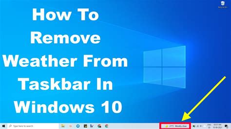 How To Remove Weather Info From Windows Taskbar Vrogue