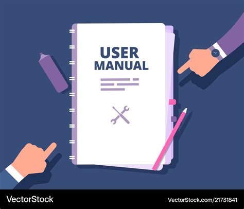User Guide Document Manual Reference Royalty Free Vector
