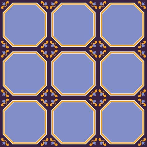 Free Vector Illustration Of Tiles Textured Pattern