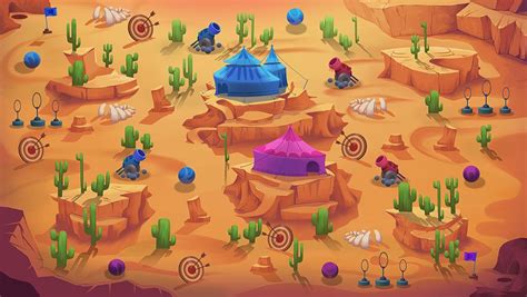 Circus In Desert Game Map Design Outdoor Games For Kids Easy Games