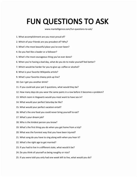 99 Fun Questions to Ask - Spark engaging conversations. | Fun questions to ask, Deep questions 