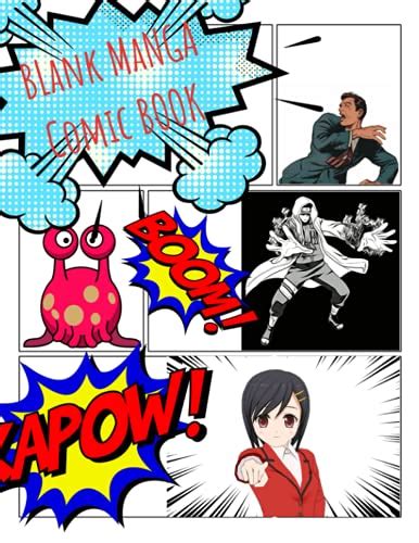 Blank Manga Comic Book Create Your Own Manga Anime Or Comic