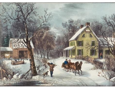 American Homestead Winter Free Stock Photo Public Domain