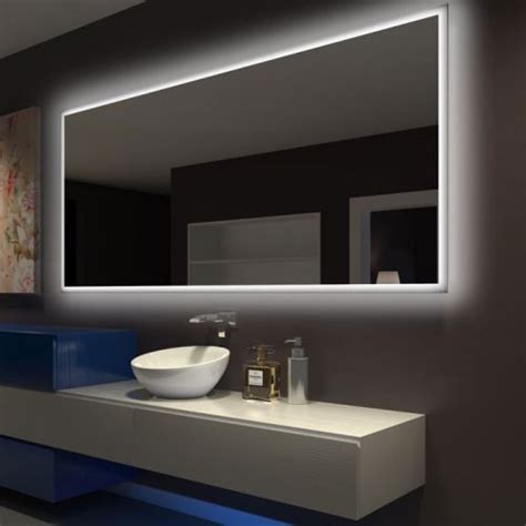 Rectangle Bathroom Mirror With Led Backlight By Paris Mirror Dlaguna