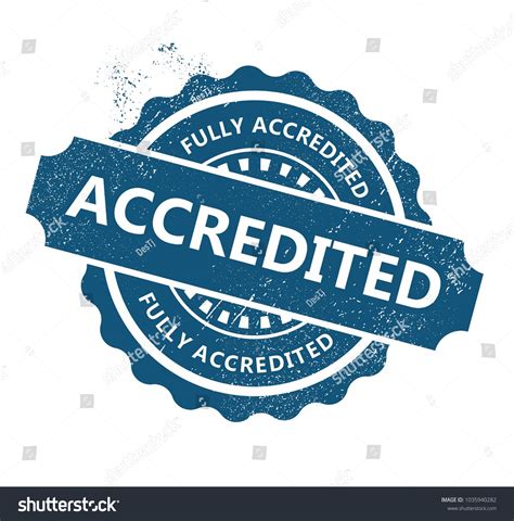 Fully Accredited Stamp Stock Vector Royalty Free 1035940282