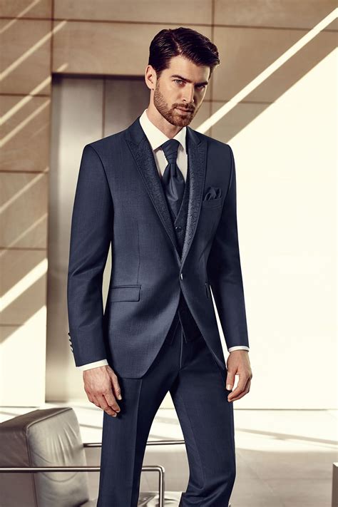 Blue Wool Mohair Elegant Suit Tom Murphys Formal And Menswear