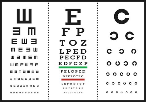 Eye Test Letter Poster Vectors 151383 Vector Art At Vecteezy
