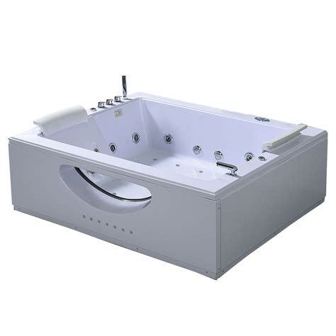 Whitehall podiatry whirlpools also allows you to customize the tub by adding wheels and handle for maximum mobility. Whirlpool Bathtub white 70" X 56.8" hot tub double pump - Bali