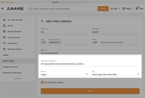 How To Add Or Manage Your Shipping Address On Jumia Jumia Insider