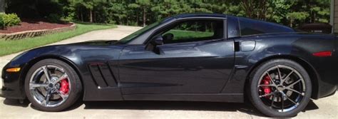 Black Chrome Corvette Spyder Wheels For C6 Z06 Grand Sport 18x95