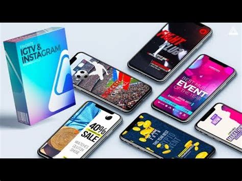 Suitable for ads, mockups, coffee shops…etc. After Effects Template: Favorite IGTV / Instagram Stories ...
