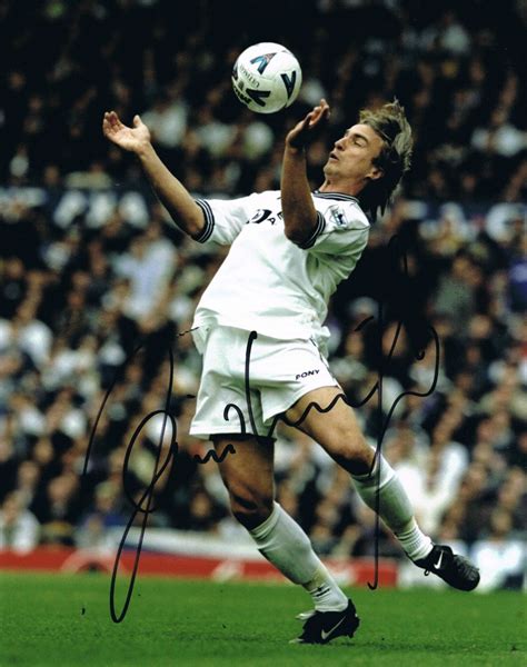 Playing as a striker for brazilian team he was very quick. Signed-David-Ginola-Tottenham-Hotspur-Autograph-Photo ...