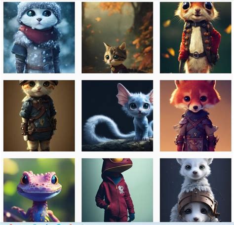 Cute Mash Up Animals Ai Art Digital Download Printable Canvas Etsy