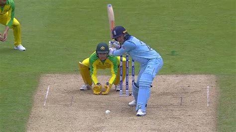 Cwc19 Sf Aus V Eng Roy Completes Three Consecutive Sixes With A 101m Hit