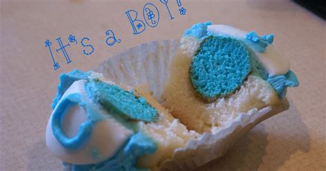 baking up yum gender reveal cupcakes and semi tutorial