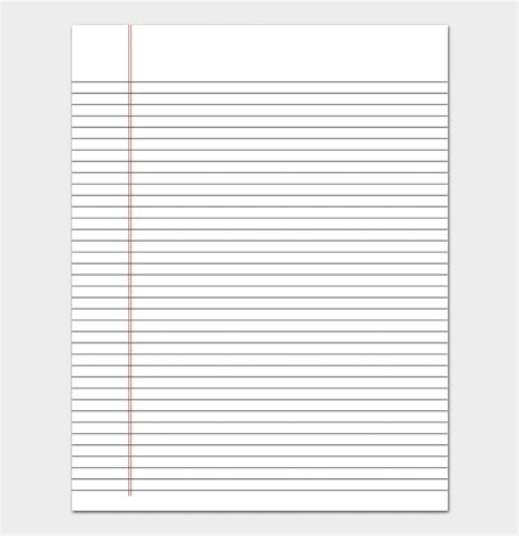 Free Printable Narrow Lined Paper