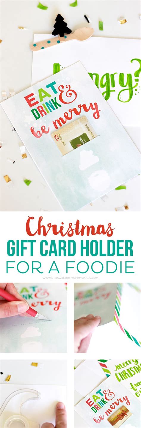 By sara albers and melissa fenlon of alice & lois | last updated: How to Make a Christmas Gift Card Holder for a Foodie - Printable Crush