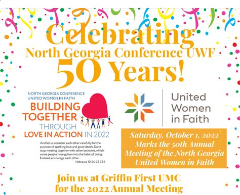 Ngumc North Georgia United Women In Faith To Celebrate 50th Annual