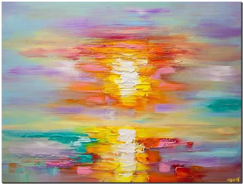 Abstract Sunrise Paintings Painting Photos