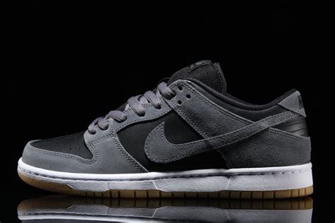 Take A Look At This Nike Sb Dunk Low With Dark Grey Suede And Black