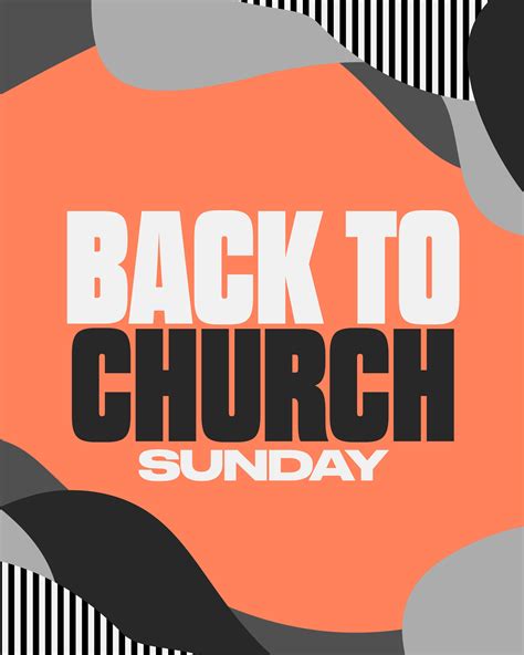 Back To Church Sunday Sunday Social