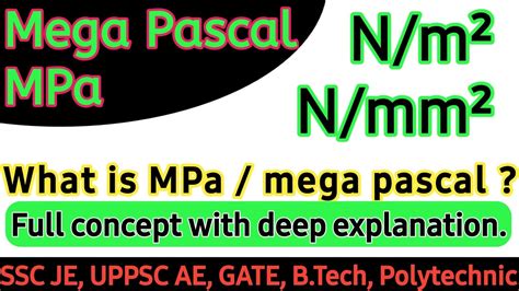Mega Pascal Para N/mm2
