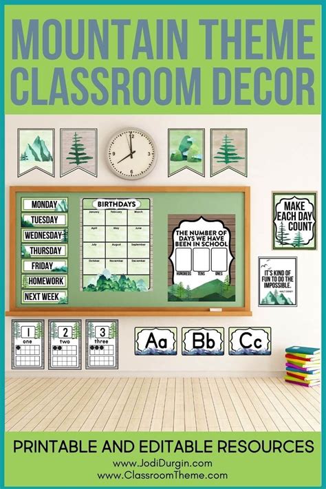 Mountain Classroom Decor Theme Ideas Bulletin Boards Teacher Door
