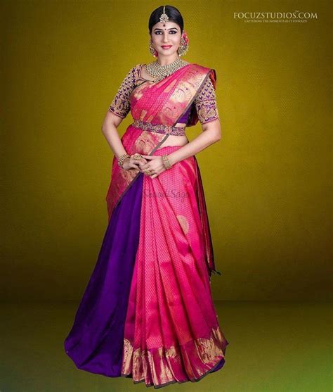 23 Elegant Saree Lehenga Designs For The South Indian Brides Lehenga Saree Design Half Saree