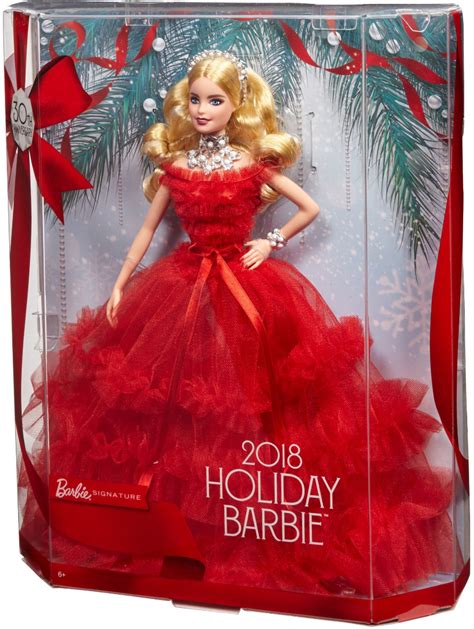 Best Buy Barbie Holiday Doll Red Frn