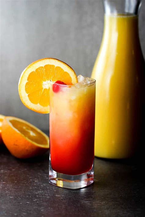 How To Make A Classic Tequila Sunrise How To Feed A Loon Recipe