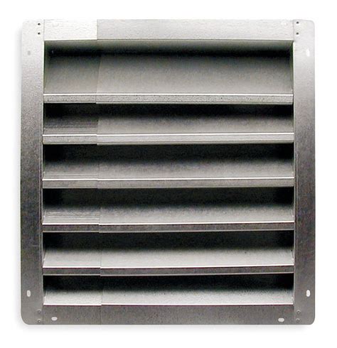 Dayton Stationary Intake Louver 18h X 18w Min Wall Opening In