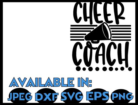 Almost files can be used for commercial. Cheer coach SVG DXF JPEG Silhouette Cameo Cricut coach svg ...
