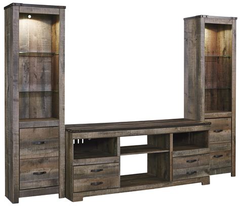 Signature Design By Ashley Trinell W446 682x24 Rustic Large Tv Stand