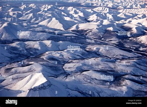 Aerial Views Of Mackenzie Mountains The Mackenzie Mountains Are A