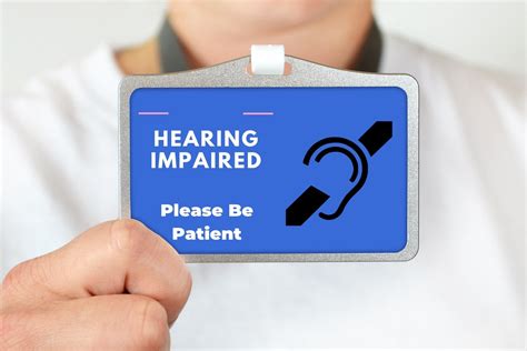 Hearing Impaired Please Be Patient Hidden Disability Medical Etsy