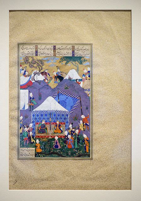 “salm and tur receive the reply of faridun and manuchihr folio from the shahnameh of shah