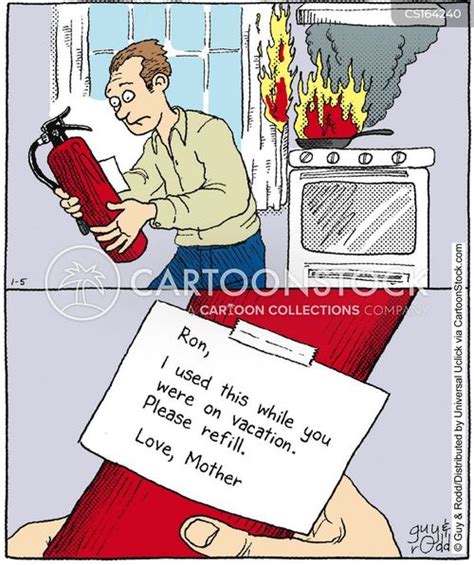 Fire Extinguisher Drawings Cartoon