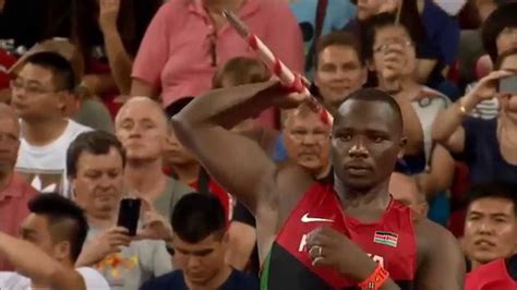 Javelin throwing is an event of both the men's decathlon and the women's heptathlon. Julius Yego winner 92.72m WL Men's Javelin Final | IAAF ...