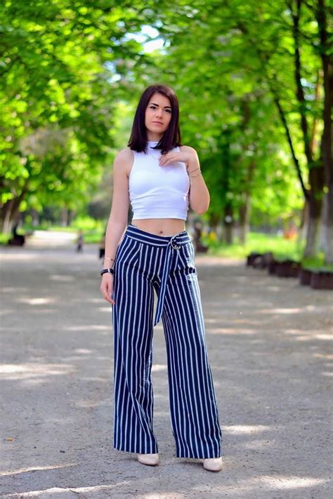 20 stylish summer outfit ideas with wide leg pants stylish summer outfits striped wide leg