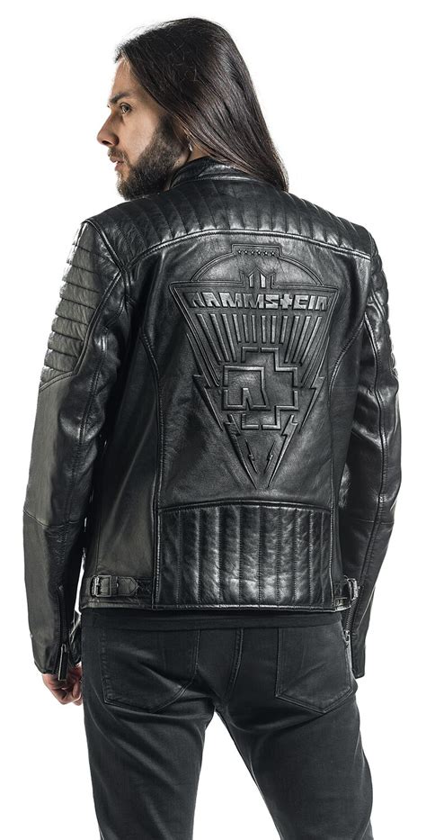 Logo Rammstein Leather Jacket Emp