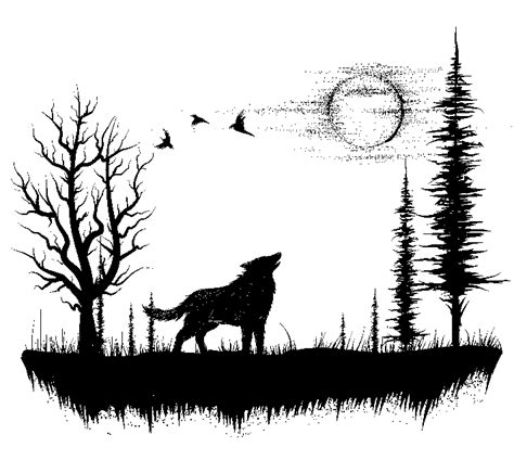 Forest tattoo sleeve forest tattoos nature tattoos tattoos. Wolf by Moonlight | Forest tattoos, Wolf howling ...