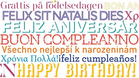 Happy Birthday Multi Language Version Youtube