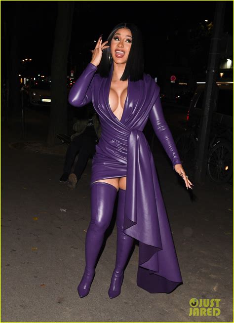 Cardi B Flaunts Her Assets In Form Fitting Latex Dress Photo 4363053