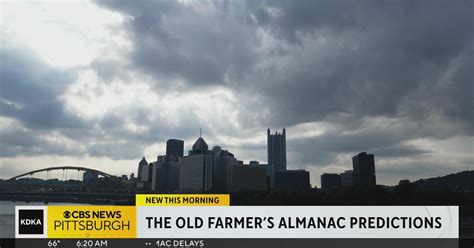 Old Farmers Almanac Predicts Cold Snowy 2023 24 Winter Season Cbs