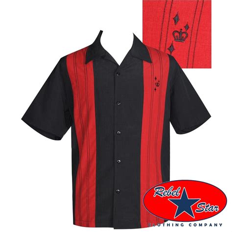 2 Panel Lounge Shirt Rockabilly Bowling Retro 60s Sheen Tattoo Steady