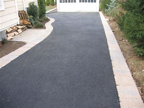 How to reseal a driveway. Asphalt driveway and brick paver | Driveway edging, Driveway design, Driveway landscaping