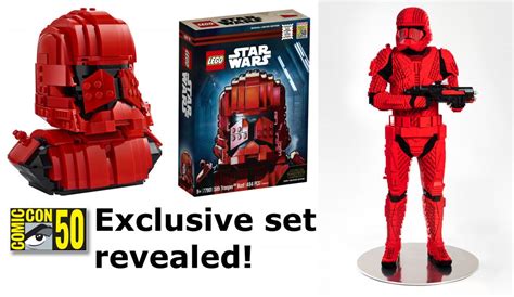 Lego Star Wars Sdcc Exclusive Sith Trooper Set And Life Size Model