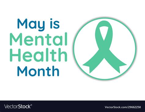 May Is Mental Health Awareness Month Holiday Vector Image