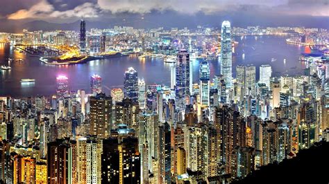 Imagenesdetokiociudadmega Metrópolis Hong Kong Night Hong Kong